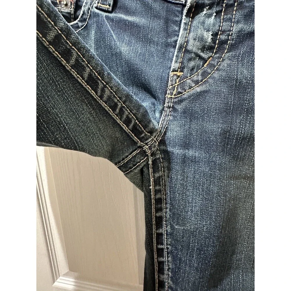 1921 Women's Distressed 29/32 Denim Blue Jeans - Picture 11 of 13